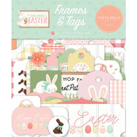 Carta Bella Paper - Here Comes Easter Collection - Ephemera - Frames And Tags