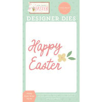 Carta Bella Paper - Here Comes Easter Collection - Designer Dies - Happy Easter Script