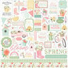 Carta Bella Paper - Here Comes Spring Collection - 12 x 12 Cardstock Stickers - Elements