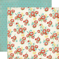 Carta Bella Paper - Roll With It Collection - 12 x 12 Double Sided Paper - Roll With It Floral