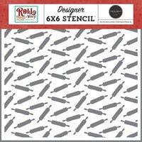 Carta Bella Paper - Roll With It Collection - 6 x 6 Stencils - Rolling Pin