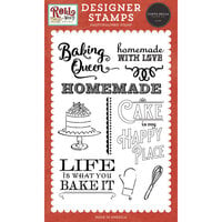 Carta Bella Paper - Roll With It Collection - Clear Photopolymer Stamps - Cake Is My Happy Place