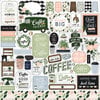 Echo Park - Coffee and Friends Collection - 12 x 12 Cardstock Stickers - Elements