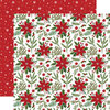 Echo Park - Christmas Magic Collection - 12 x 12 Double Sided Paper - Pretty Poinsettias