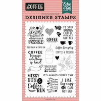Echo Park - Coffee Collection - Clear Photopolymer Stamps - Coffee Time