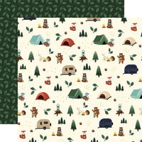 Echo Park - Call Of The Wild Collection - 12 x 12 Double Sided Paper - Camping Critters