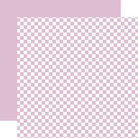 Echo Park - CheckerBoard Collection - 12 x 12 Double Sided Paper - Lavender