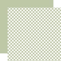 Echo Park - CheckerBoard Collection - 12 x 12 Double Sided Paper - Celery