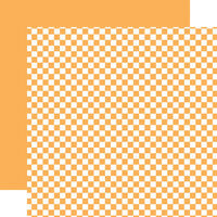 Echo Park - CheckerBoard Collection - 12 x 12 Double Sided Paper - Carrot