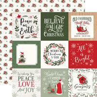 Echo Park - Christmas Time Collection - 12 x 12 Double Sided Paper - 4 x 4 Journaling Cards