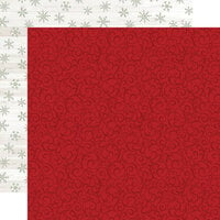 Echo Park - Christmas Time Collection - 12 x 12 Double Sided Paper - Santa Swirl