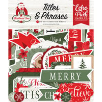 Echo Park - Christmas Time Collection - Ephemera - Titles and Phrases