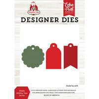 Echo Park - Christmas Time Collection - Designer Dies - Happy Holiday Tags