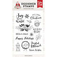Echo Park - Christmas Time Collection - Clear Photopolymer Stamps - Joy Wreath