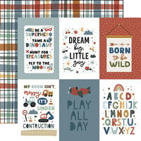Echo Park - Dream Big Little Boy Collection - 12 x 12 Double Sided Paper - 4 x 6 Journaling Cards