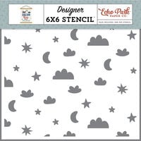 Echo Park - Dream Big Little Boy Collection - 6 x 6 Stencils - To The Moon And Back