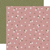 Echo Park - Dream Big Little Girl Collection - 12 x 12 Double Sided Paper - Flower Daydreams