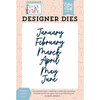 Echo Park - Day In The Life Collection - Designer Dies - January to June Word