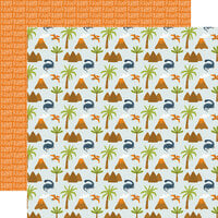 Echo Park - Dino-Mite Collection - 12 x 12 Double Sided Paper - Prehistoric Day