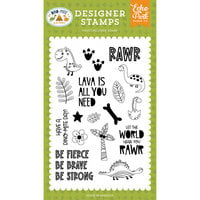Echo Park - Dino-Mite Collection - Clear Photopolymer Stamps - Be Fierce
