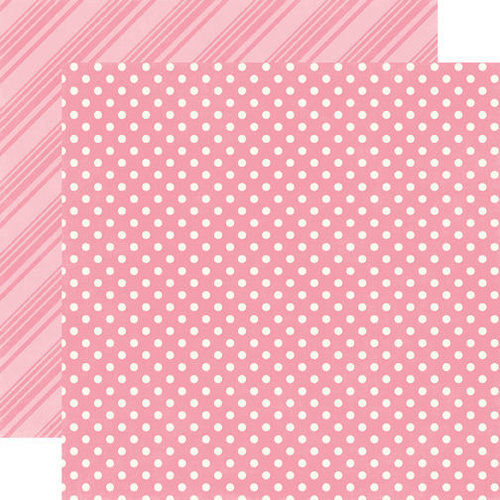 Echo Park - Dots and Stripes Collection - Spring - 12 x 12 Double Sided Paper - Bubblegum
