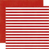 Echo Park - Dots and Stripes Collection - Little Boy - 12 x 12 Double Sided Paper - Fire Truck Stripe