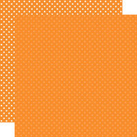 Echo Park - Dots and Stripes Collection - 12 x 12 Double Sided Paper - Orange