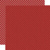 Echo Park - Dots and Stripes Collection - 12 x 12 Double Sided Paper - Burgundy