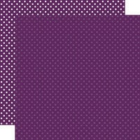 Echo Park - Dots and Stripes Collection - 12 x 12 Double Sided Paper - Purple