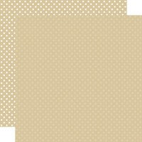 Echo Park - Dots and Stripes Collection - 12 x 12 Double Sided Paper - Tan