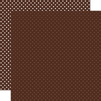Echo Park - Dots and Stripes Collection - 12 x 12 Double Sided Paper - Brown