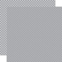 Echo Park - Dots and Stripes Collection - 12 x 12 Double Sided Paper - Grey
