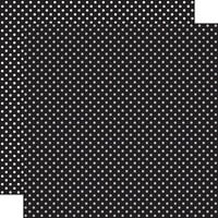 Echo Park - Dots and Stripes Collection - 12 x 12 Double Sided Paper - Black