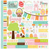 Echo Park - Easter Collection - 12 x 12 Cardstock Stickers - Elements
