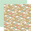 Echo Park - Everyday Eclectic Collection - 12 x 12 Double Sided Paper - Kraft Clouds