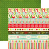Echo Park - Everybody Loves Christmas Collection - 12 x 12 Double Sided Paper - Borders, CLEARANCE