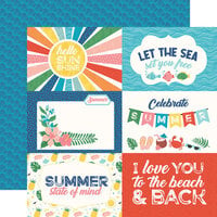 Echo Park - Endless Summer Collection - 12 x 12 Double Sided Paper - 4 x 6 Journaling Cards