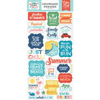 Echo Park - Endless Summer Collection - Chipboard Embellishments - Phrases