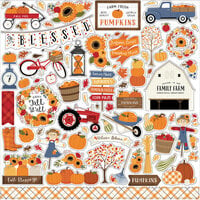 Echo Park - Fall Collection - 12 x 12 Cardstock Stickers - Elements