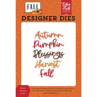 Echo Park - Fall Collection - Designer Dies - Autumn Blessings