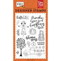 Echo Park - Fall Collection - Clear Photopolymer Stamps - Welcome Autumn