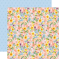 Echo Park - My Favorite Easter Collection - 12 x 12 Double Sided Paper - Sunny Floral