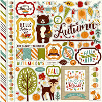 Echo Park - Fall is in the Air Collection - 12 x 12 Cardstock Stickers - Elements