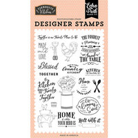 Echo Park - Farmhouse Kitchen Collection - Clear Photopolymer Stamps - Made With Love