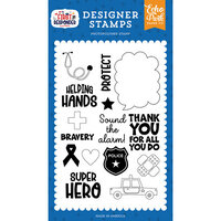 Echo Park - First Responder Collection - Clear Photopolymer Stamps - Helping Hands