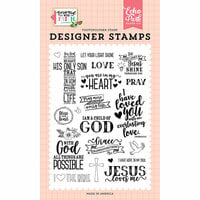 Echo Park - Forward With Faith Collection - Clear Photopolymer Stamps - Jesus Loves Me
