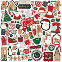 Echo Park - A Gingerbread Christmas Collection - 12 x 12 Cardstock Stickers - Elements
