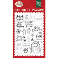 Echo Park - A Gingerbread Christmas Collection - Clear Photopolymer Stamps - Cookies and Milk