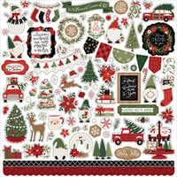 Echo Park - Gnome For Christmas Collection - 12 x 12 Cardstock Stickers - Elements