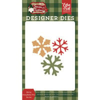 Echo Park - Gnome For Christmas Collection - Designer Dies - Merry Snowflakes Trio
